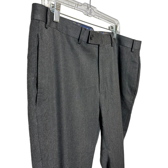 Lauren Ralph Lauren Charcoal Gray Flat Front Classic Fit Men Pants Size 38 X 30 - Picture 7 of 10